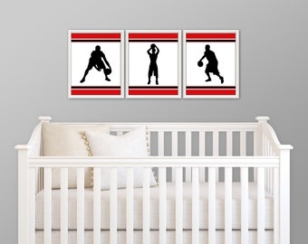 BASKETBALL - Sports, Sports Decor, Baby Shower, Basketball Birthday, Baby Boy, Toddler Boy, Basketball Nursery