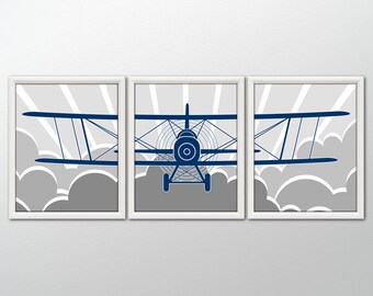 AIRPLANE Wall Art - Airplane Decor, Airplane Art Print, Airplane Nursery