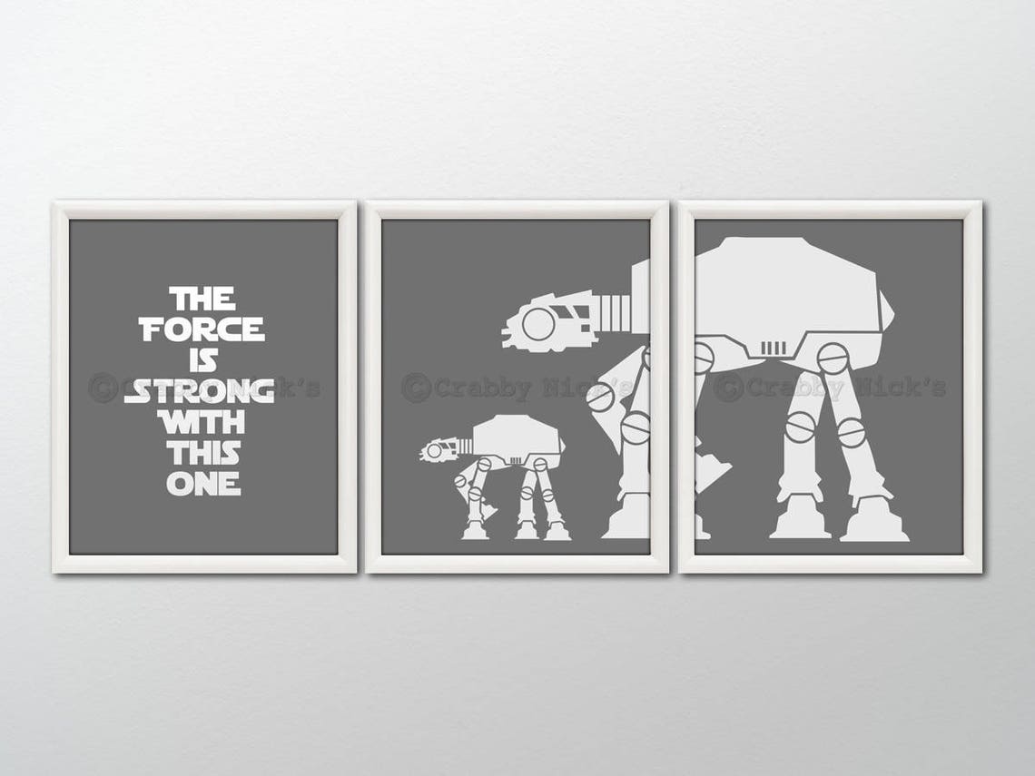 STAR WARS Wall Art Star Wars Decor Star Wars Art Print - Etsy