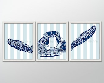 SEA TURTLE - Turtle Art Print, Sea Turtle Wall Art, Sea Turtle Decor, Turtle Decor
