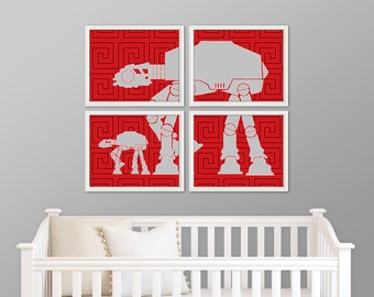 STAR WARS Wall Art - Star Wars Decor, Star Wars Art Print, Star Wars Nursery