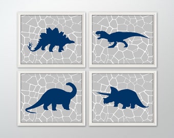 DINOSAUR Impresión de arte - Arte de la pared del dinosaurio, decoración del dinosaurio, vivero de dinosaurios