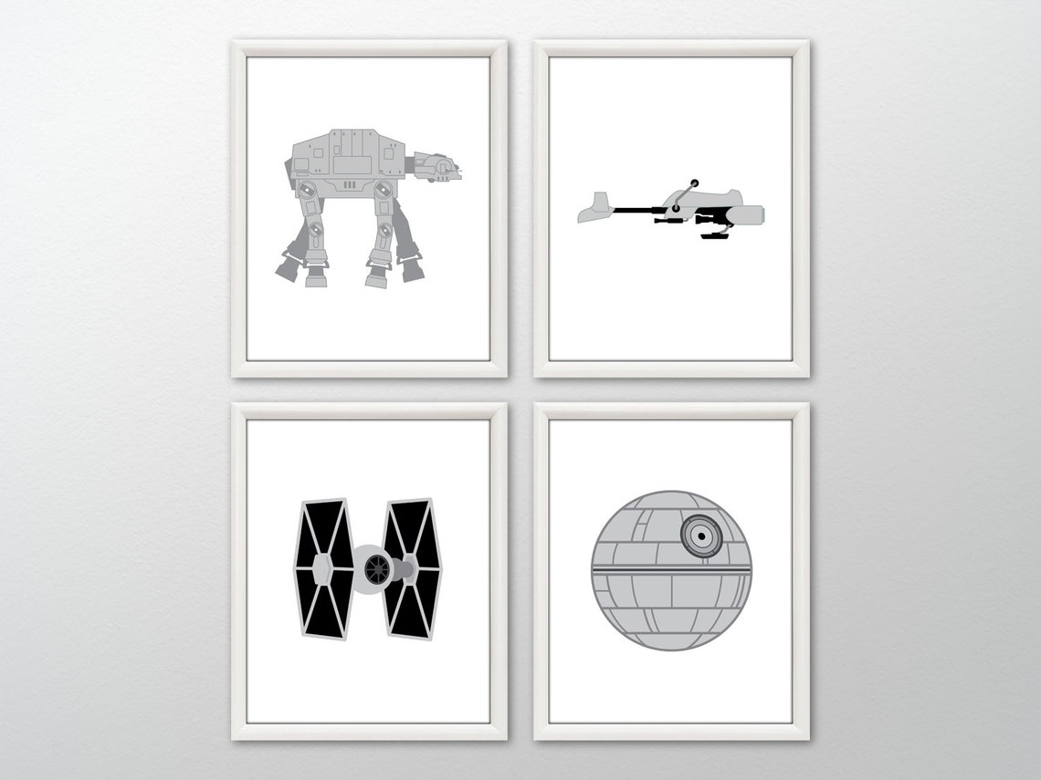 STAR WARS Wall Art Star Wars Decor Star Wars Art Print | Etsy