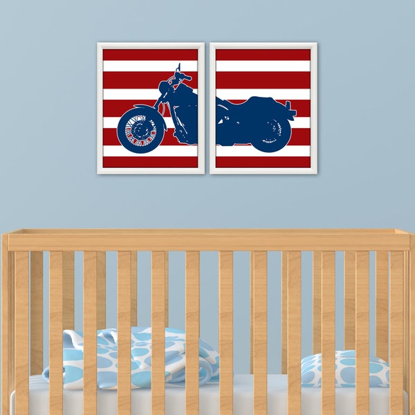 MOTORCYCLE WALL ART - Motorcycle Decor, Chopper Motorcycle, Motorcycle Poster