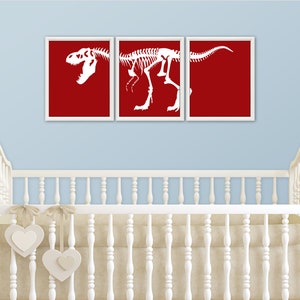 DINOSAUR Art Print - Dinosaur Wall Art, T-Rex Print, Dinosaur Bones