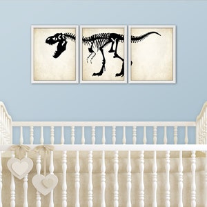 DINOSAUR Art Print - Dinosaur Wall Art, T-Rex Print, Dinosaur Bones