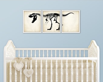 DINOSAUR Art Print - Dinosaur Wall Art, T-Rex Print, Dinosaur Bones
