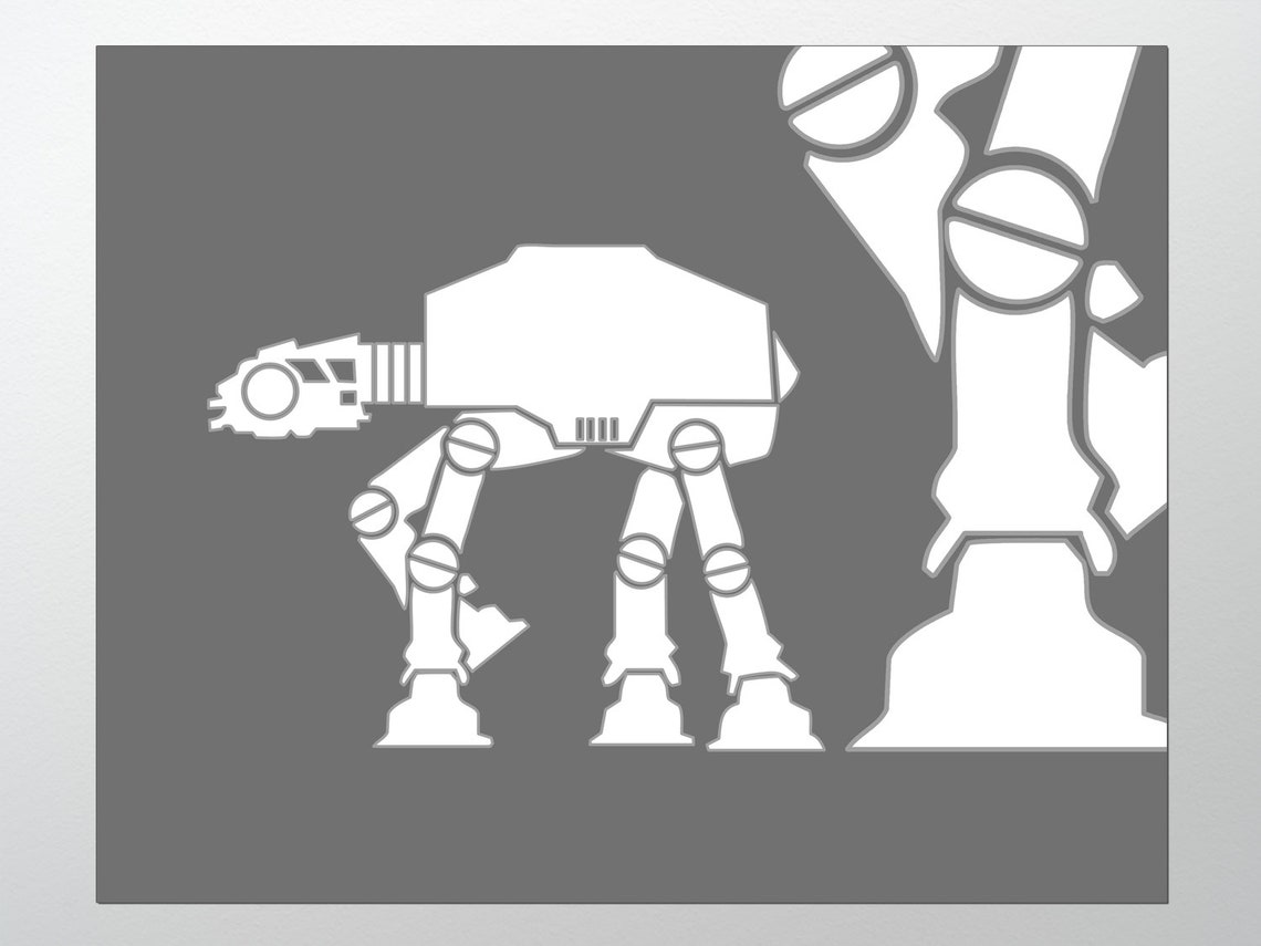 STAR WARS Wall Art Star Wars Decor Star Wars Art Print - Etsy