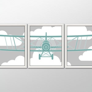 AIRPLANE Wall Art - Airplane Decor, Airplane Art Print, Airplane Nursery