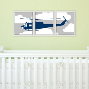 HELICOPTER Wall Art - UH-1, Helicopter Decor, Military Decor, Huey