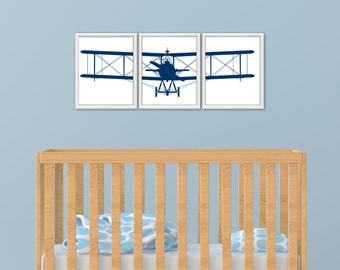 AIRPLANE Wandkunst - Flugzeug Dekor, Flugzeug Kunstdruck, Flugzeug Kinderzimmer