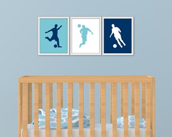 SOCCER - Sports, Sports Decor, Baby Shower, Soccer Birthday, Baby Boy, Toddler Boy, Soccer Nursery