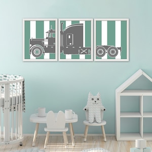 TRUCK NURSERY - Traktor Anhänger, Big Rig, 18 Wheeler, LKW-Dekor