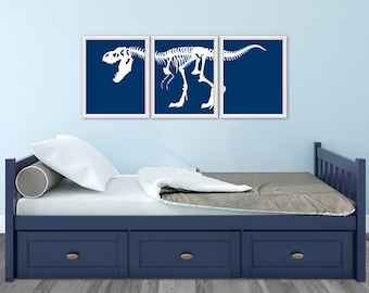 DINOSAUR Art Print - Dinosaur Wall Art, T-Rex Print, Dinosaur Bones