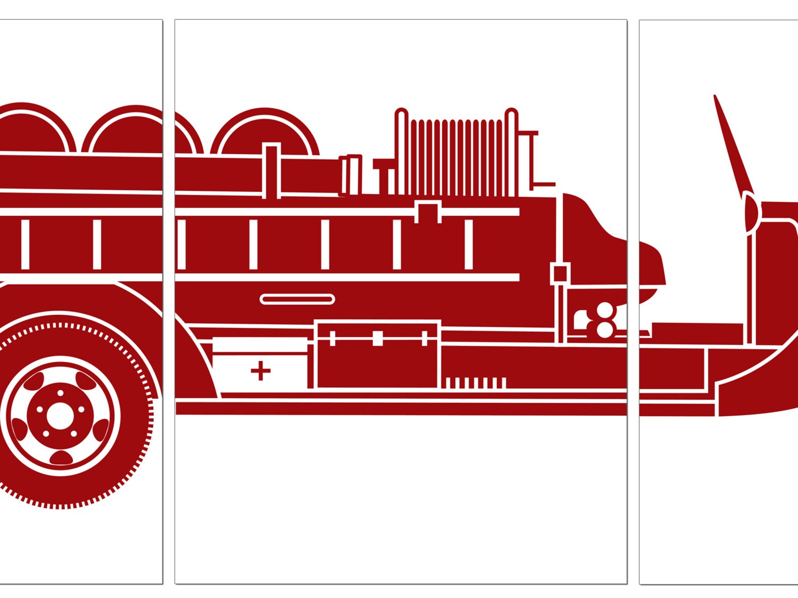FIRE TRUCK Wall Art Fire Truck Decor Firefighter Gift Fire - Etsy