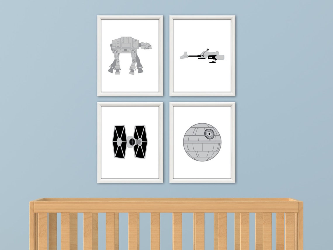 STAR WARS Wall Art Star Wars Decor Star Wars Art Print | Etsy