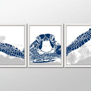 SEA TURTLE - Turtle Art Print, Sea Turtle Wall Art, Sea Turtle Decor, Turtle Decor
