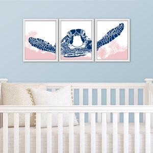 MEERSCHILDKRÖTE - Schildkröte Art Print, Meeresschildkröte Wandkunst, Meeresschildkröte Dekor, Schildkröte Dekor