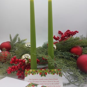 Bayberry Beeswax Candles-Bayberry Legend-Christmas Candles-Christmas Gift-Lucky Bayberry