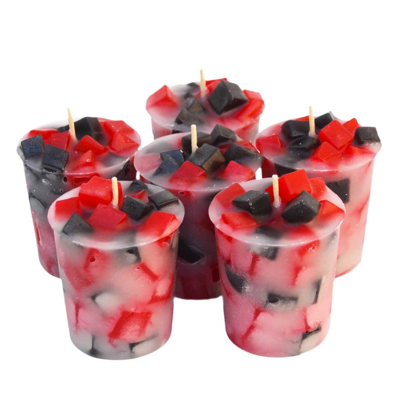 DRAGON'S BLOOD Votive Candlesred and Black Candlescented Etsy