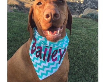 Customized Chevron Dog Bandana!