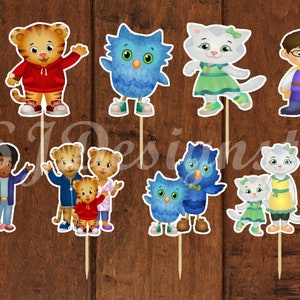 Daniel Tiger Cupcake Toppers