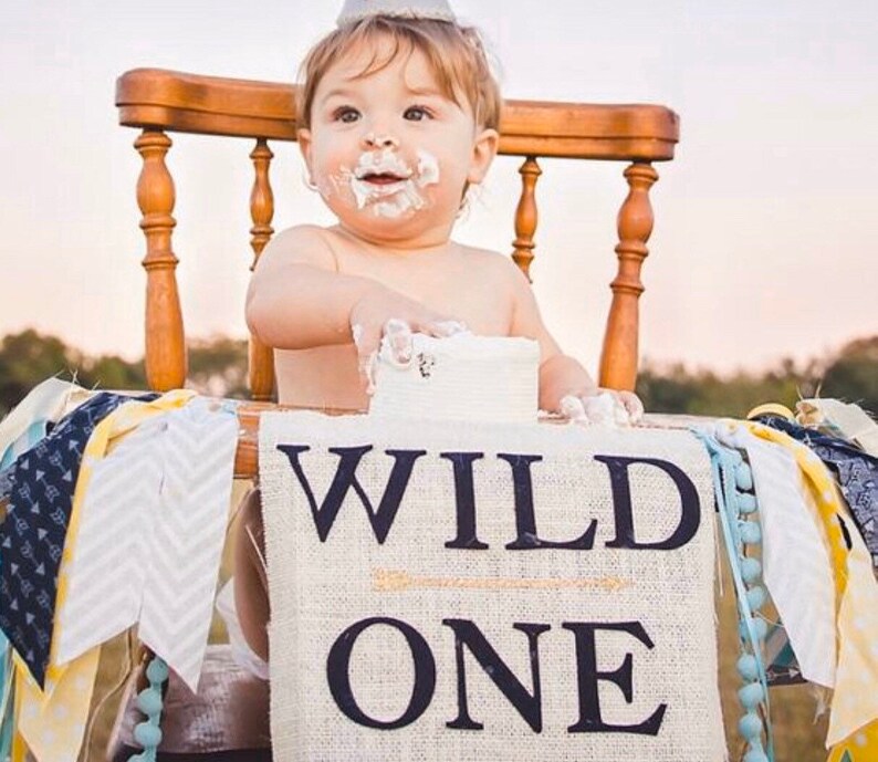 Wild one 1st birthday banner where the wild things are | Etsy