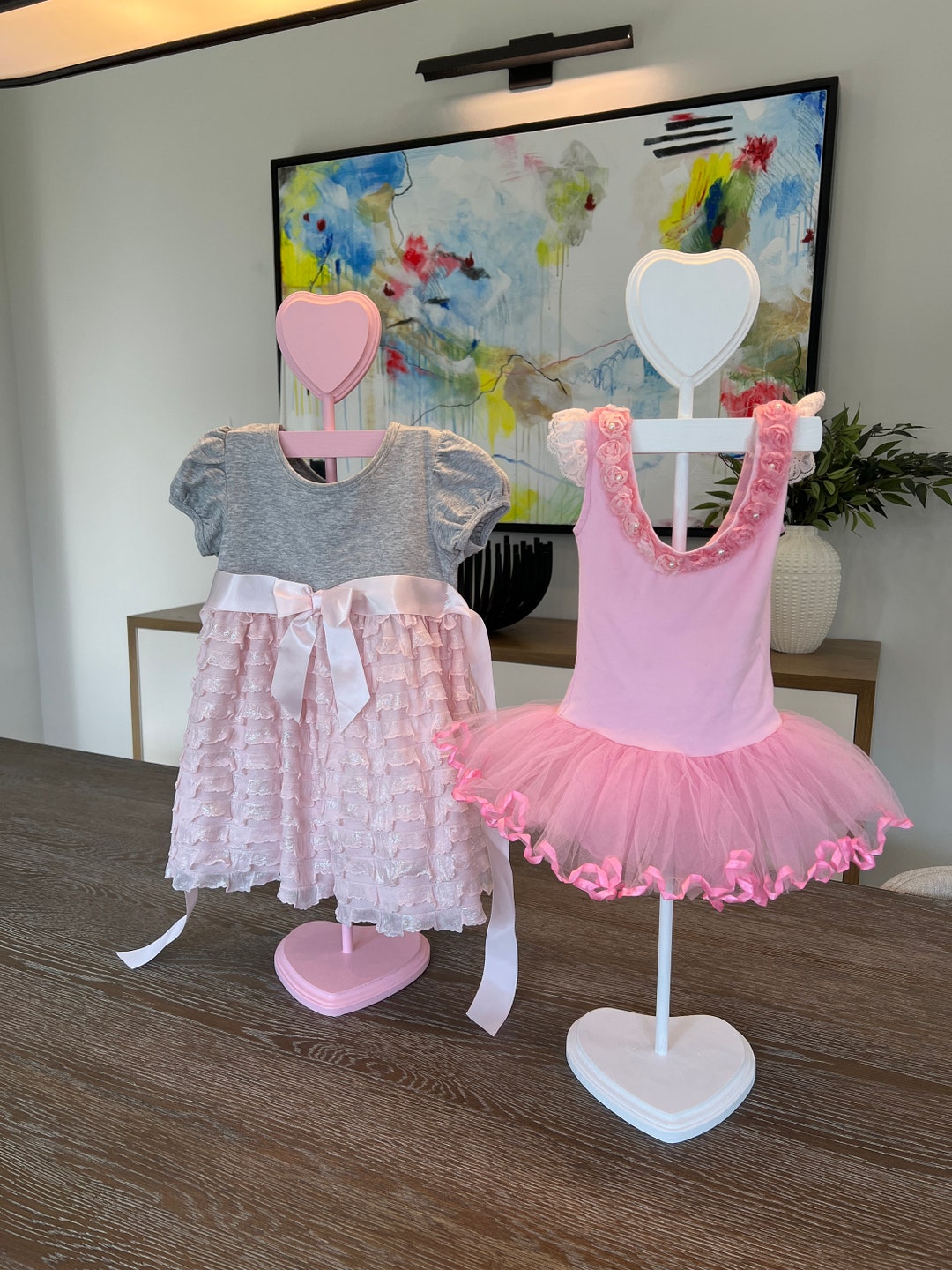 Dress Hanger Baby Shower Centerpiece Display Baby Dress Stand for Baby