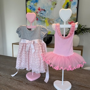 Dress Hanger Baby Shower Centerpiece Display | Baby Dress Stand for Baby Girl Baby Shower Centerpiece | Table Centerpiece for Baby Sprinkle