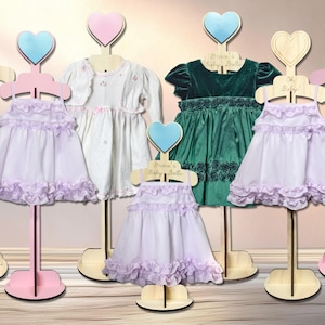 Baby Shower Centerpiece For Table Dress Hanger For Baby Sprinkle or Kid Bedroom - Personalized Engraving w Mult Color Options - Laser Cut