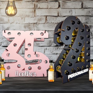 Liquor Bottle Holder for All Ages | 21st Birthday Gift For Her Funny & Creative | 40th Birthday for Her | 21st Birthday Decor and Gifts