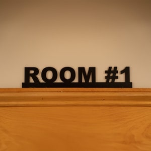 Room Number Signs for Doctor&#39;s Office | Custom Number Sign for Door Frame | Sign with Room Number | Room Number Sign for Above Door