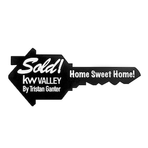 Realtor Closing Gift Just Sold Sign for New Homeowners Sold Key Sign Real Estate Agent Key Realtor Closing Gift Sold Home Gift Keepsake