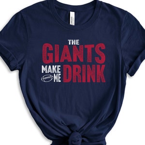NY Football New York Make Me Drink Funny Shirt for Men Women