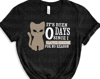 Cat Slap Funny Tshirt for Cat Lover, Dark Humor Sarcastic Shirt for Cat person Men Women Gender Neutral