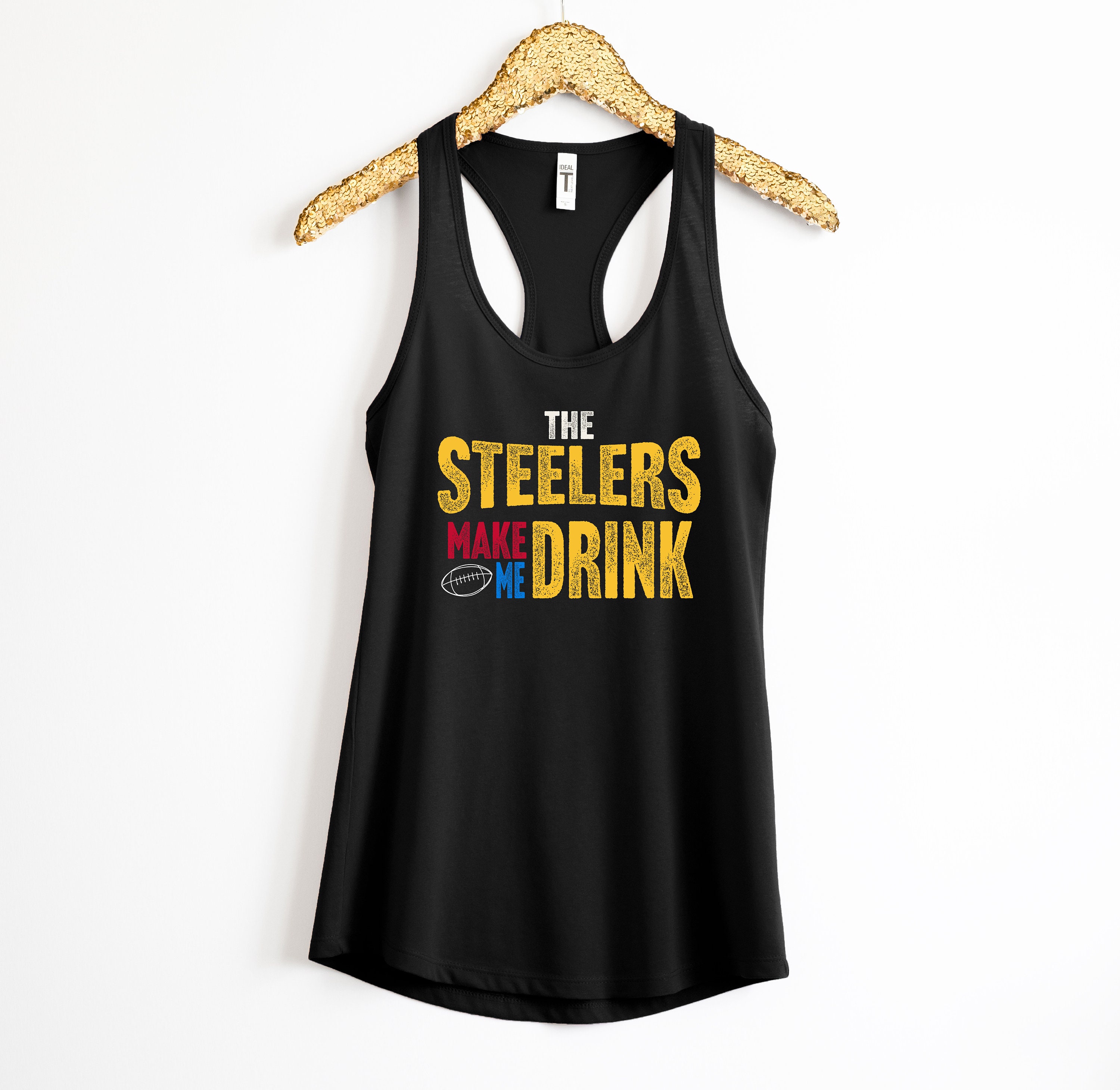 Pittsburgh Steelers Womens Black Playoff Tank Top