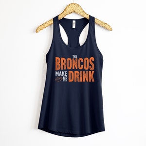 Denver Football Fan Funny Racerback Tank For Women, Denver Football