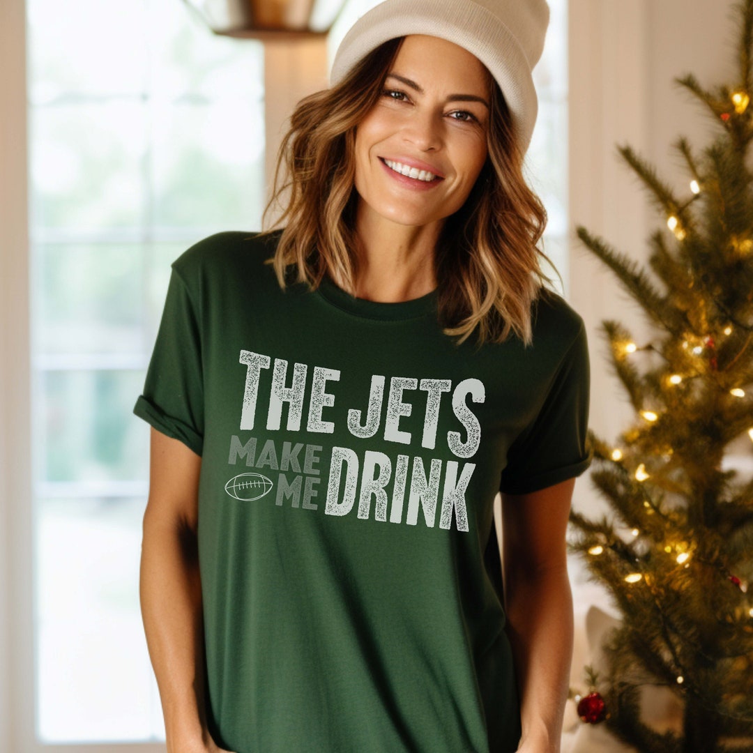 NY Jets Football Funny Fan Tshirt, Green Jets Game Day Shirt for Men