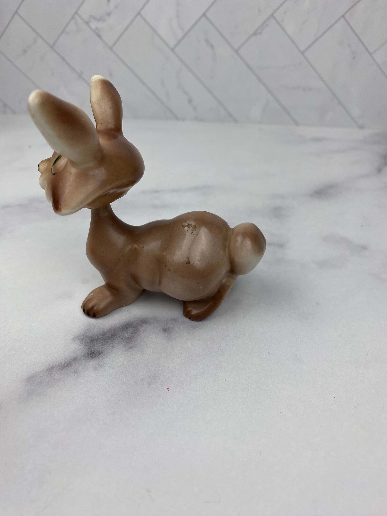 1940s Ceramic Bobblehead Rabbit - Etsy