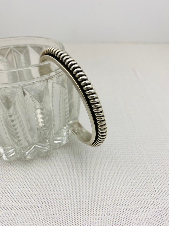 Mexico Silver Cuff Bracelet | Sterling Coil Cuff |