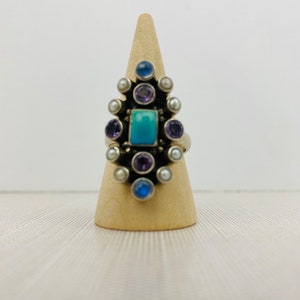 Nicky Butler Vintage Sterling and Gemstone Ring