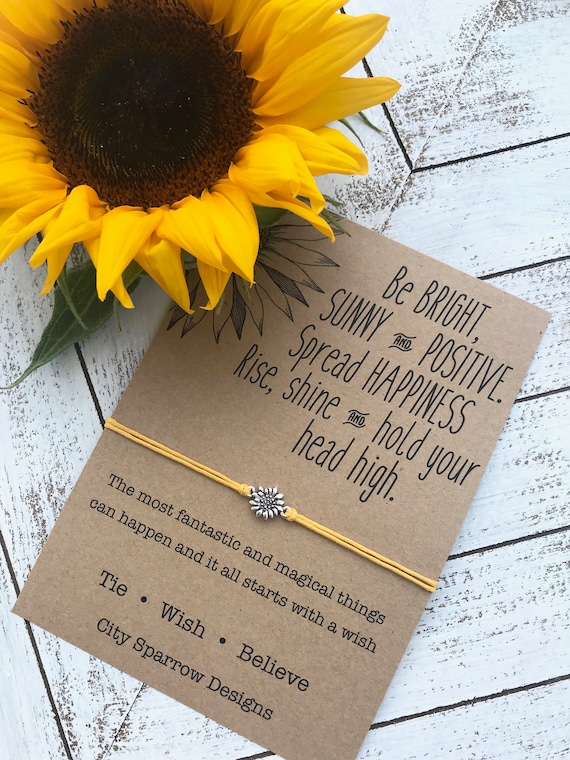Sunflower wish best sale bracelet