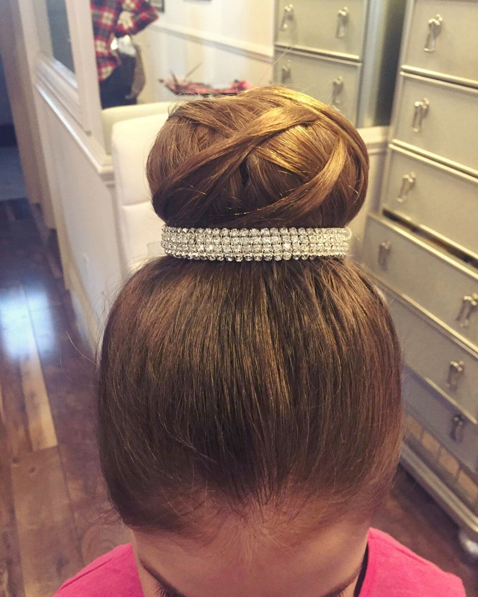 Wedding Art Deco Bun Wrap Bun Jewelry Rhinestone Bun Wrap Etsy