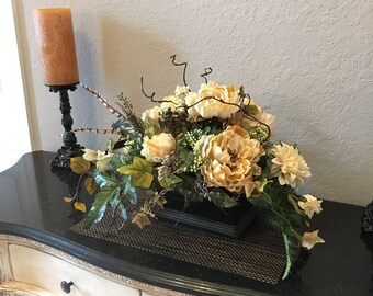 Silk Floral Arrangement Etsy