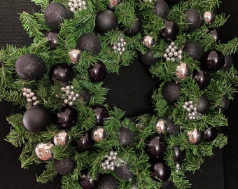 Halloween Wreath for Doors. Cordless  Light with Auto Timer. Wreath, Black Wreath,  23", Wreath, Wreaths,