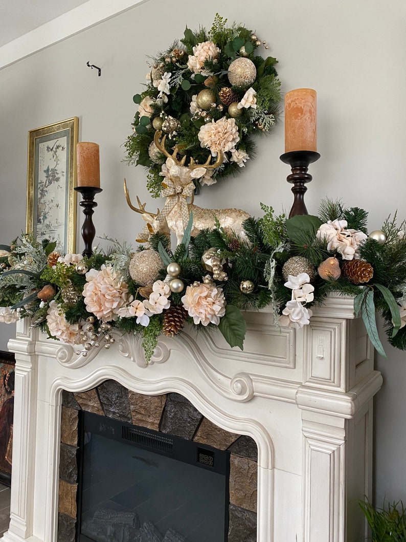 Winter Hydrangea Garland and Wreath Set. Special Discount. 48 | Etsy