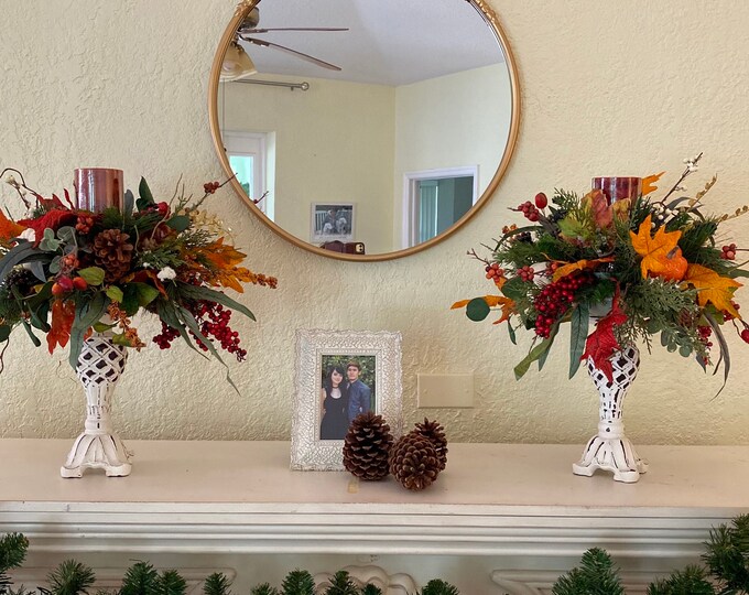 Luxurious White Pineapple Candle Holder Accent. Set of 2 . Etsy