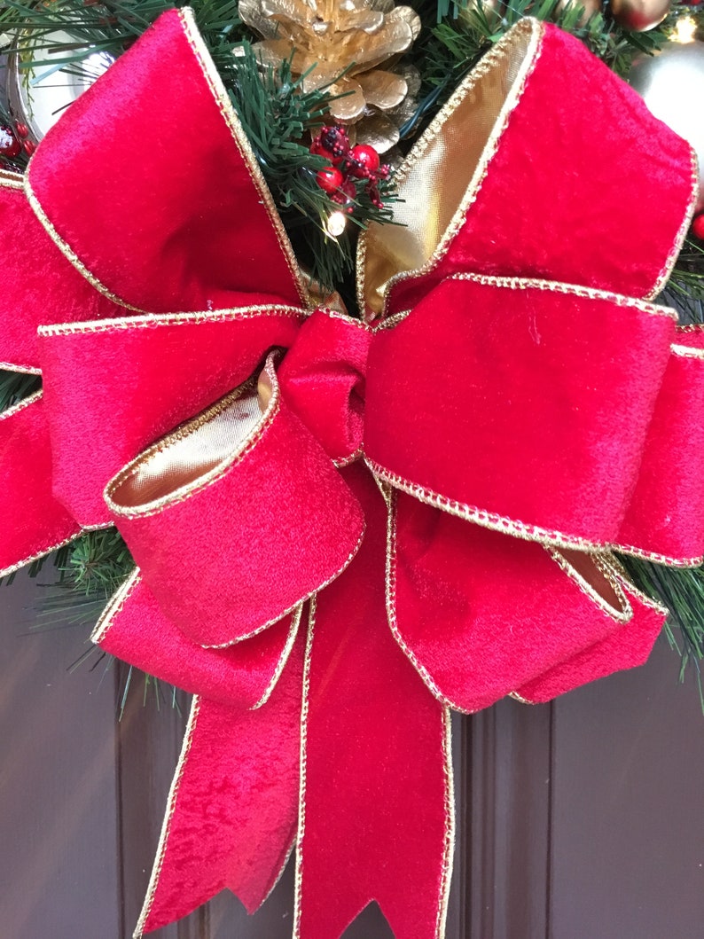 Red Velvet Ribbon For Christmas Tree at Linda Cutlip blog