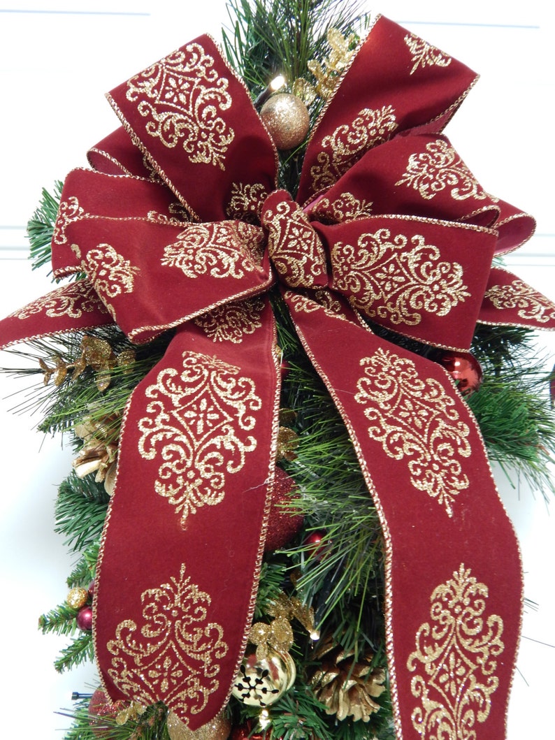 Christmas Wreath Tear Drop Swag Cordless PreLit Timered Etsy