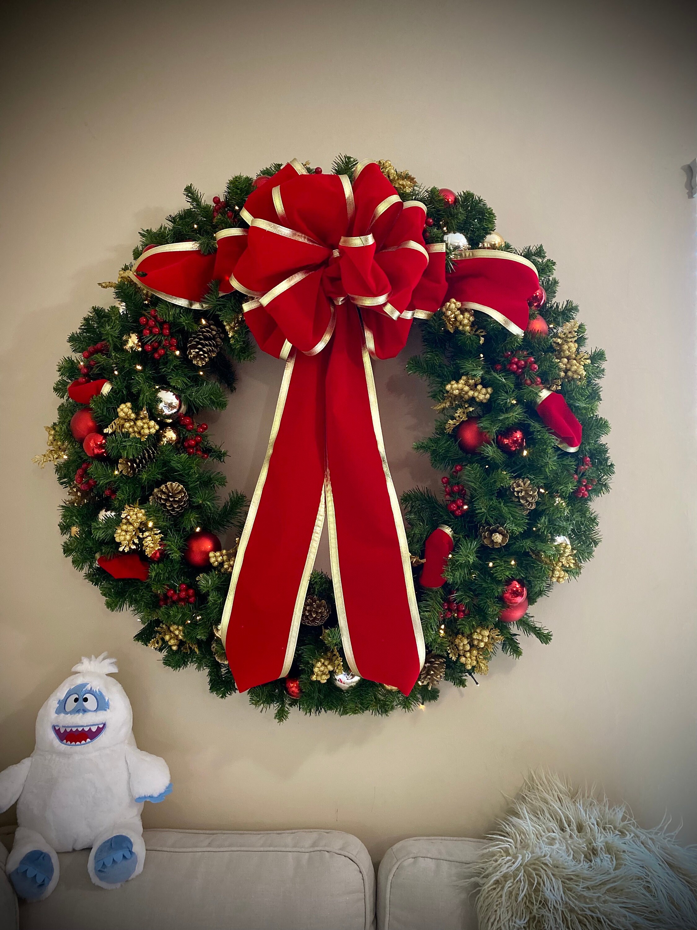 Large christmas wreath 48 inch Clearance